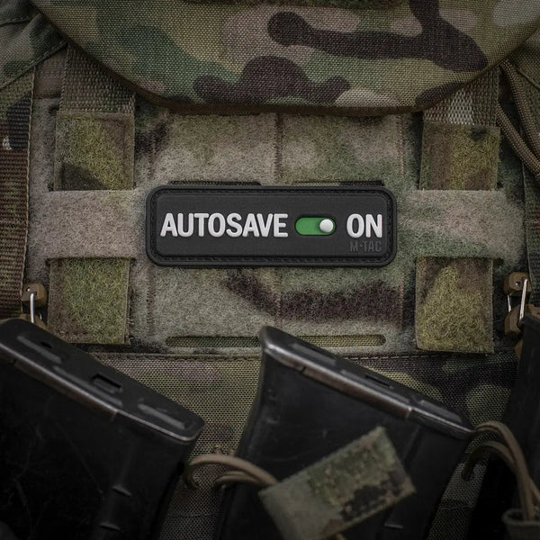 Patch M - Tac Autosave velcro PVC | Echipament tactic WARGEAR