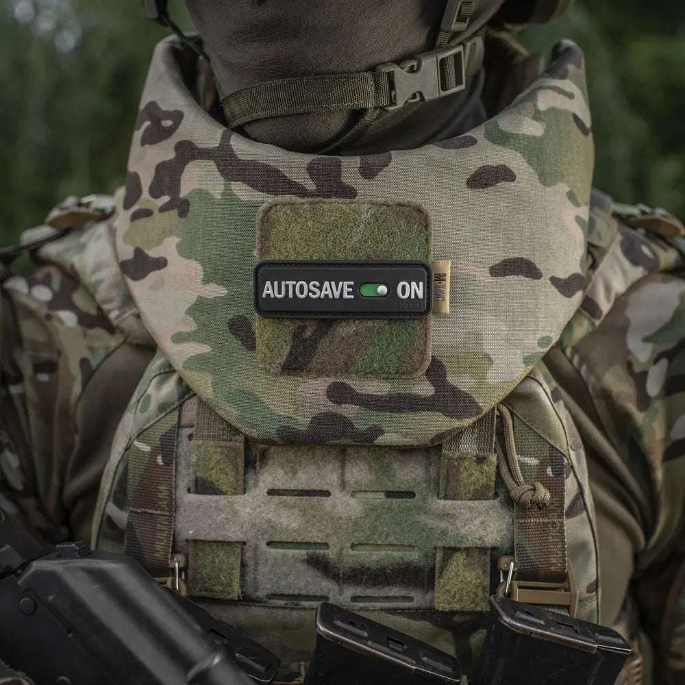 Patch M - Tac Autosave velcro PVC | Echipament tactic WARGEAR