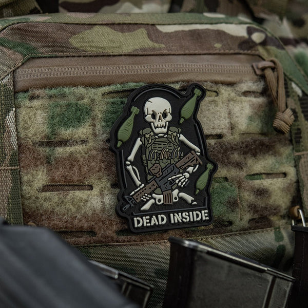Patch M - TAC Dead Inside PVC velcro | Echipament tactic WARGEAR