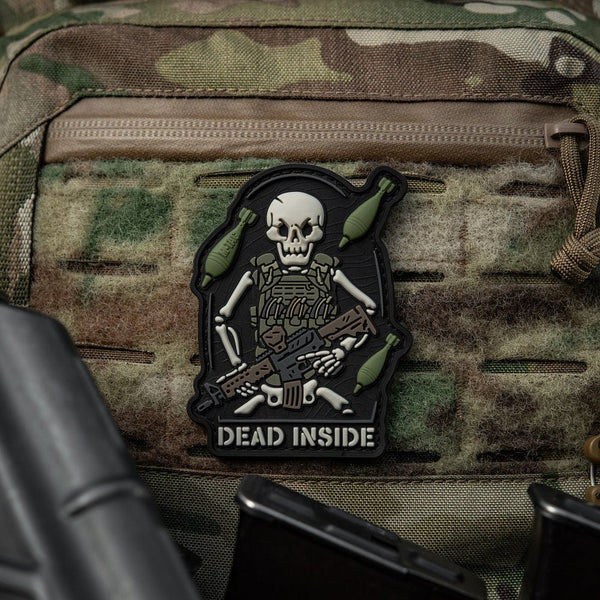 Patch M - TAC Dead Inside PVC velcro | Echipament tactic WARGEAR