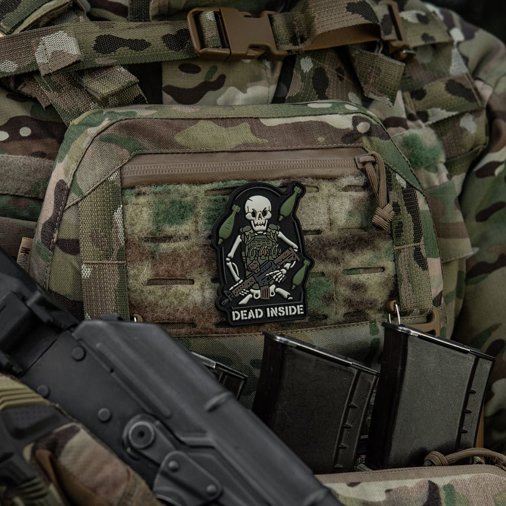 Patch M - TAC Dead Inside PVC velcro | Echipament tactic WARGEAR
