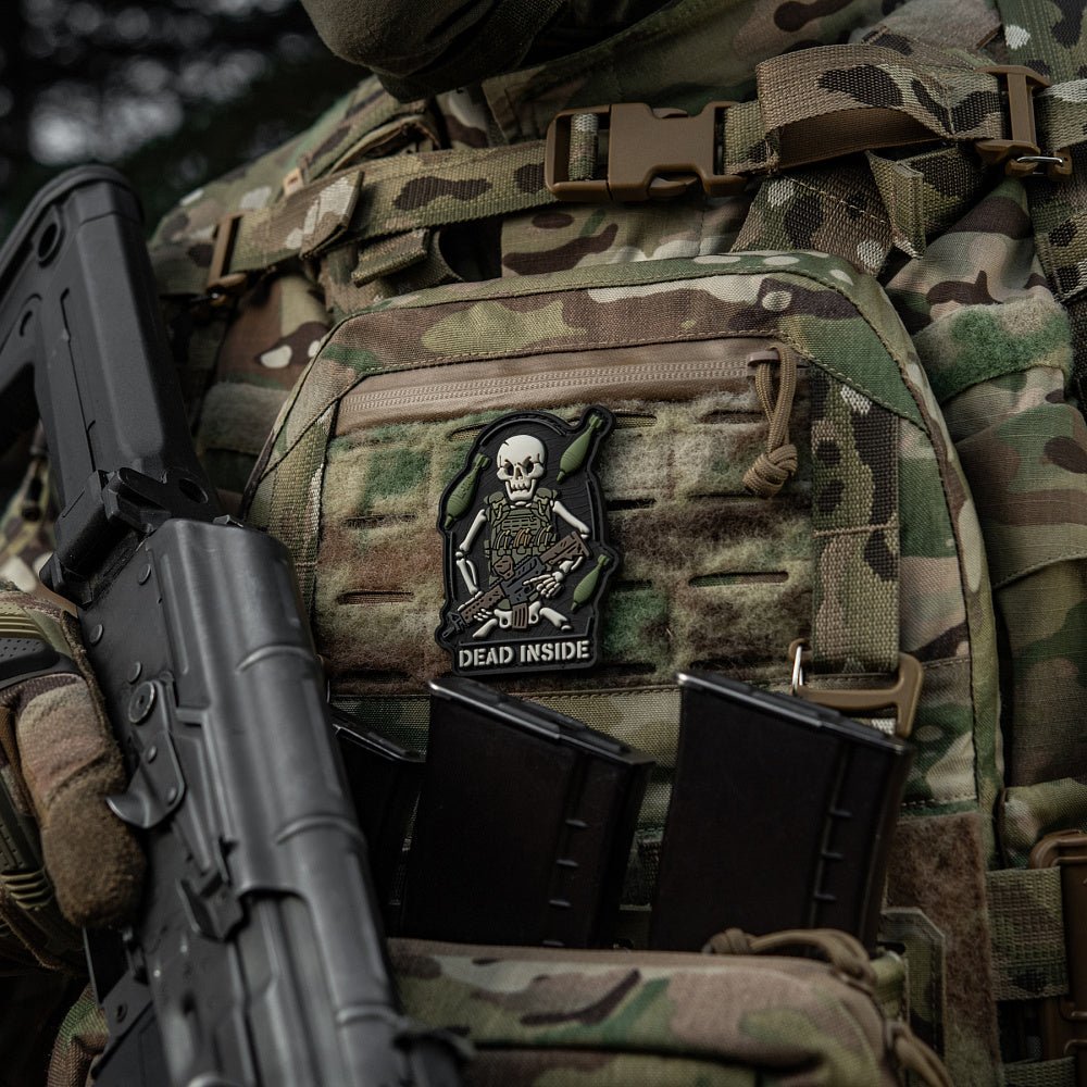 Patch M - TAC Dead Inside PVC velcro | Echipament tactic WARGEAR