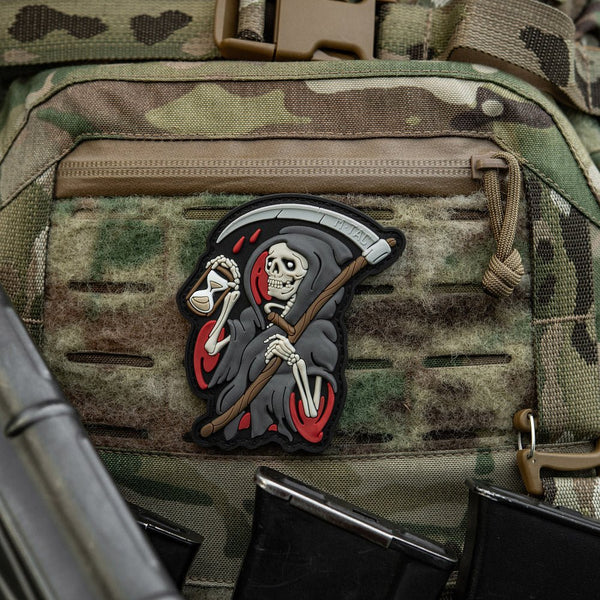 Patch M - Tac Grim Reaper Time PVC 3D | Echipament tactic WARGEAR