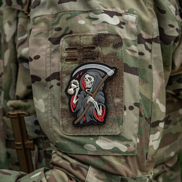 Patch M - Tac Grim Reaper Time PVC 3D | Echipament tactic WARGEAR
