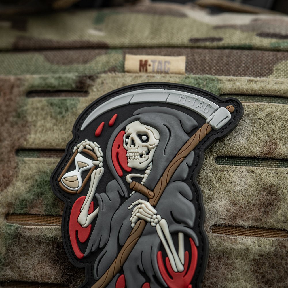 Patch M - Tac Grim Reaper Time PVC 3D | Echipament tactic WARGEAR