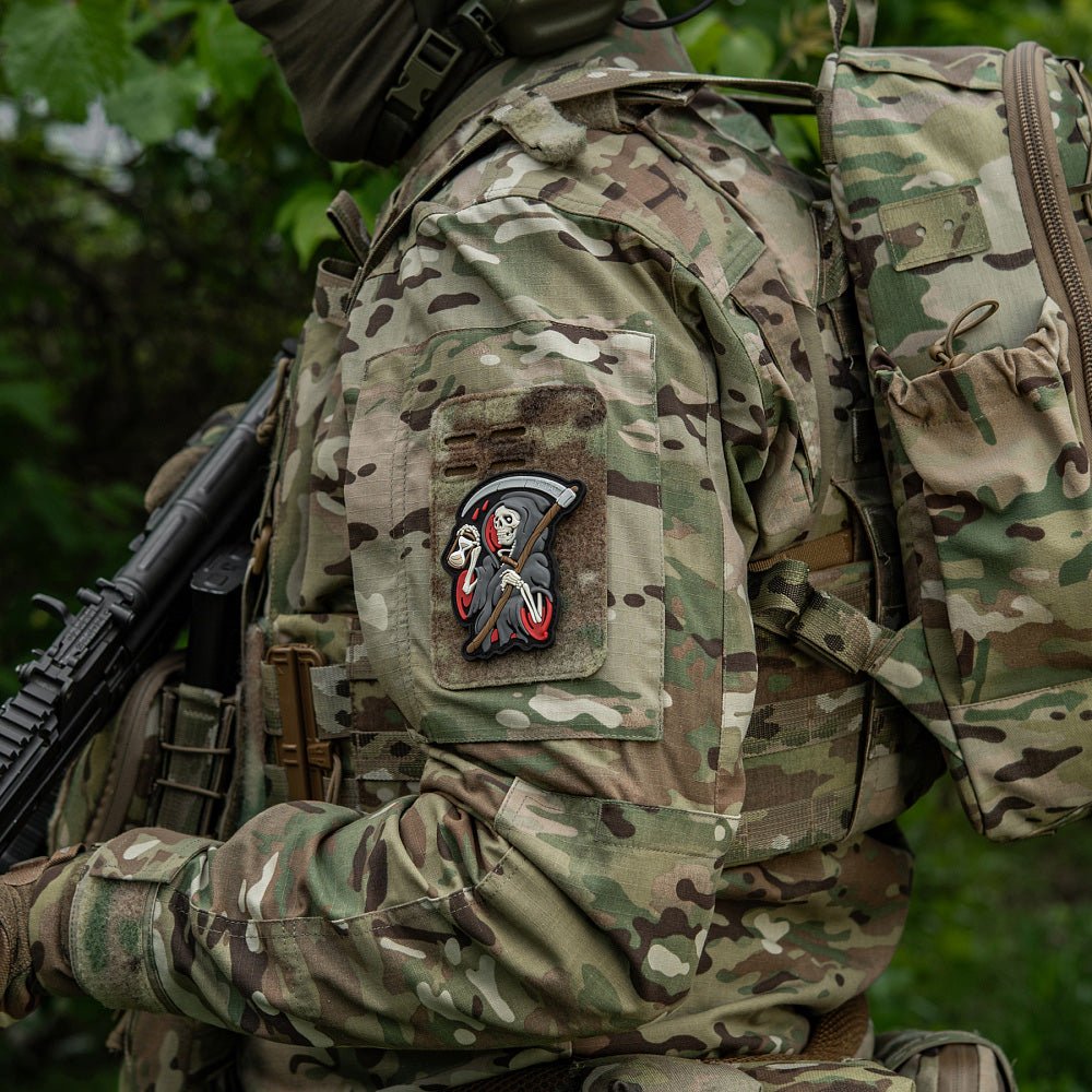 Patch M - Tac Grim Reaper Time PVC 3D | Echipament tactic WARGEAR