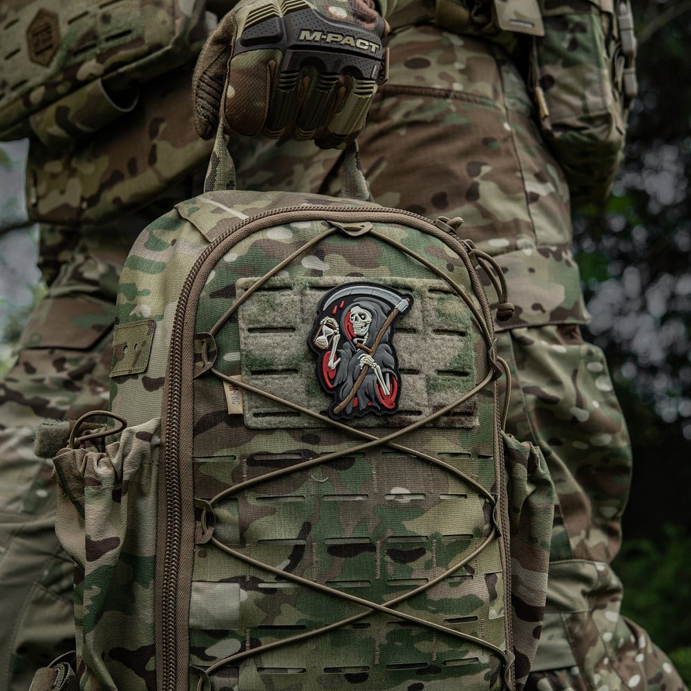 Patch M - Tac Grim Reaper Time PVC 3D | Echipament tactic WARGEAR