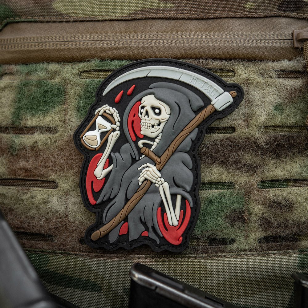 Patch M - Tac Grim Reaper Time PVC 3D | Echipament tactic WARGEAR