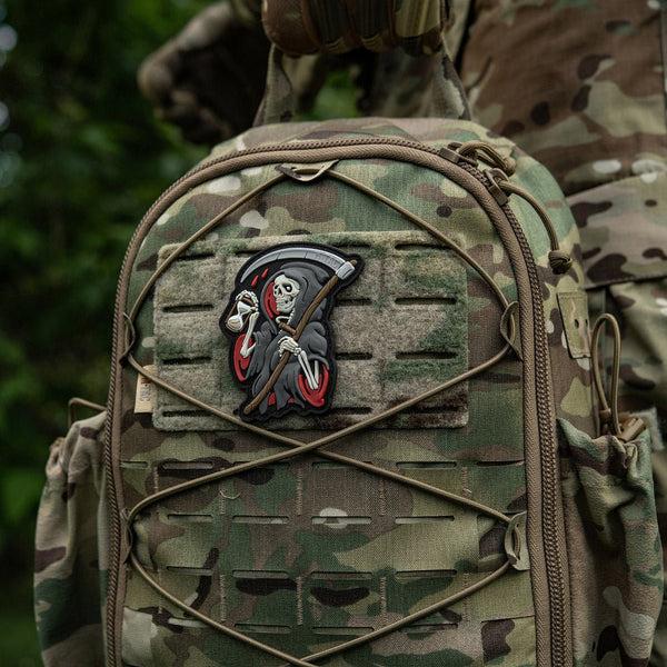 Patch M - Tac Grim Reaper Time PVC 3D | Echipament tactic WARGEAR