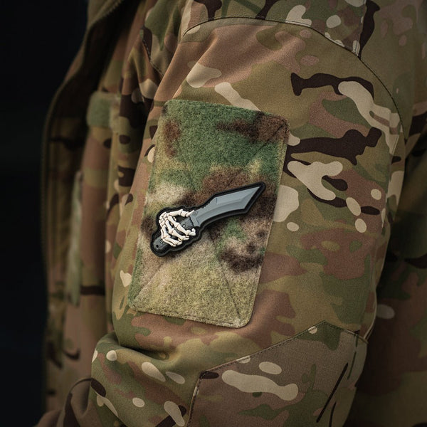 Patch M - TAC Skeleton Knife PVC | WARGEAR RO