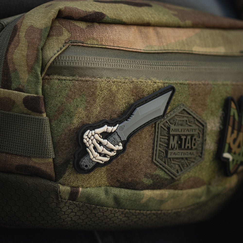 Patch M - TAC Skeleton Knife PVC | WARGEAR RO