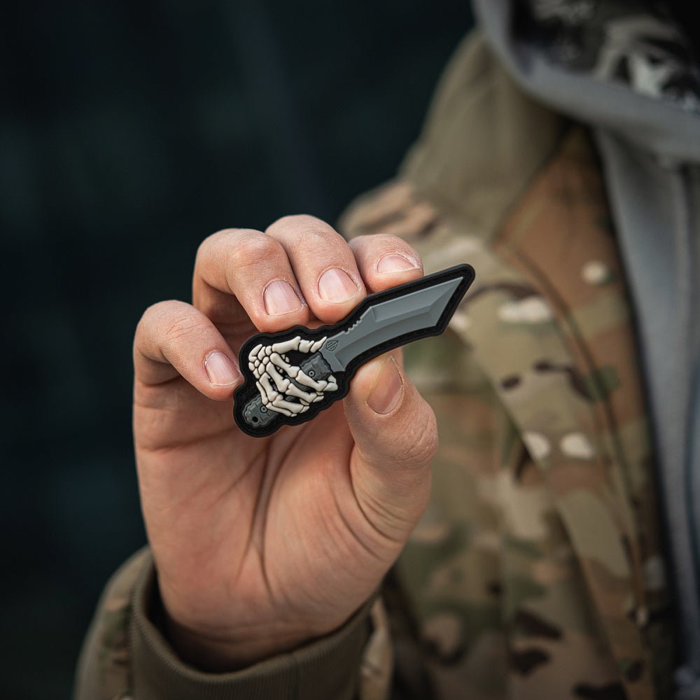 Patch M - TAC Skeleton Knife PVC | WARGEAR RO