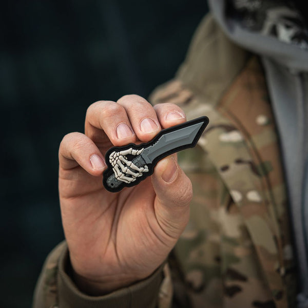 Patch M - TAC Skeleton Knife PVC | WARGEAR RO