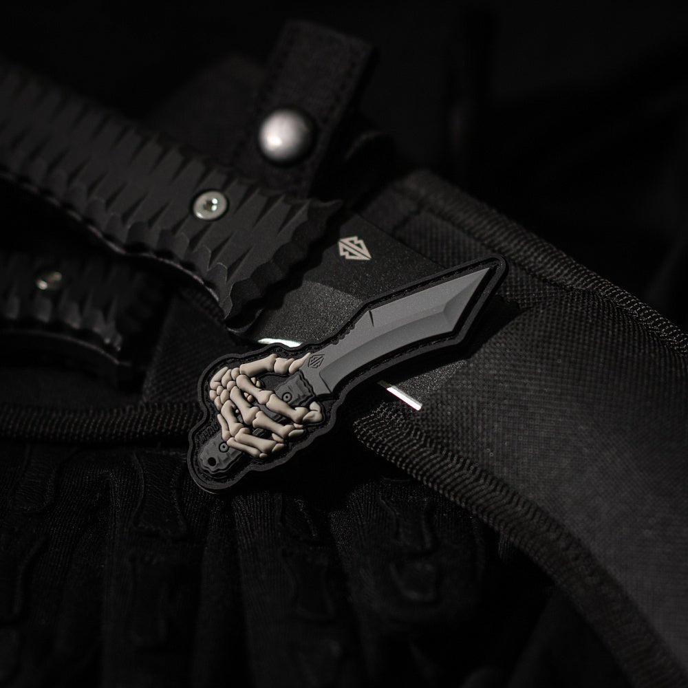 Patch M - TAC Skeleton Knife PVC | WARGEAR RO