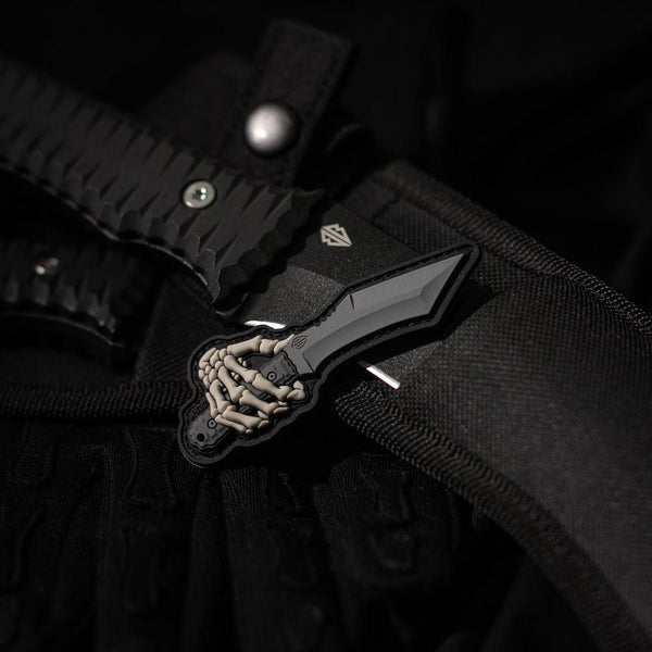Patch M - TAC Skeleton Knife PVC | WARGEAR RO