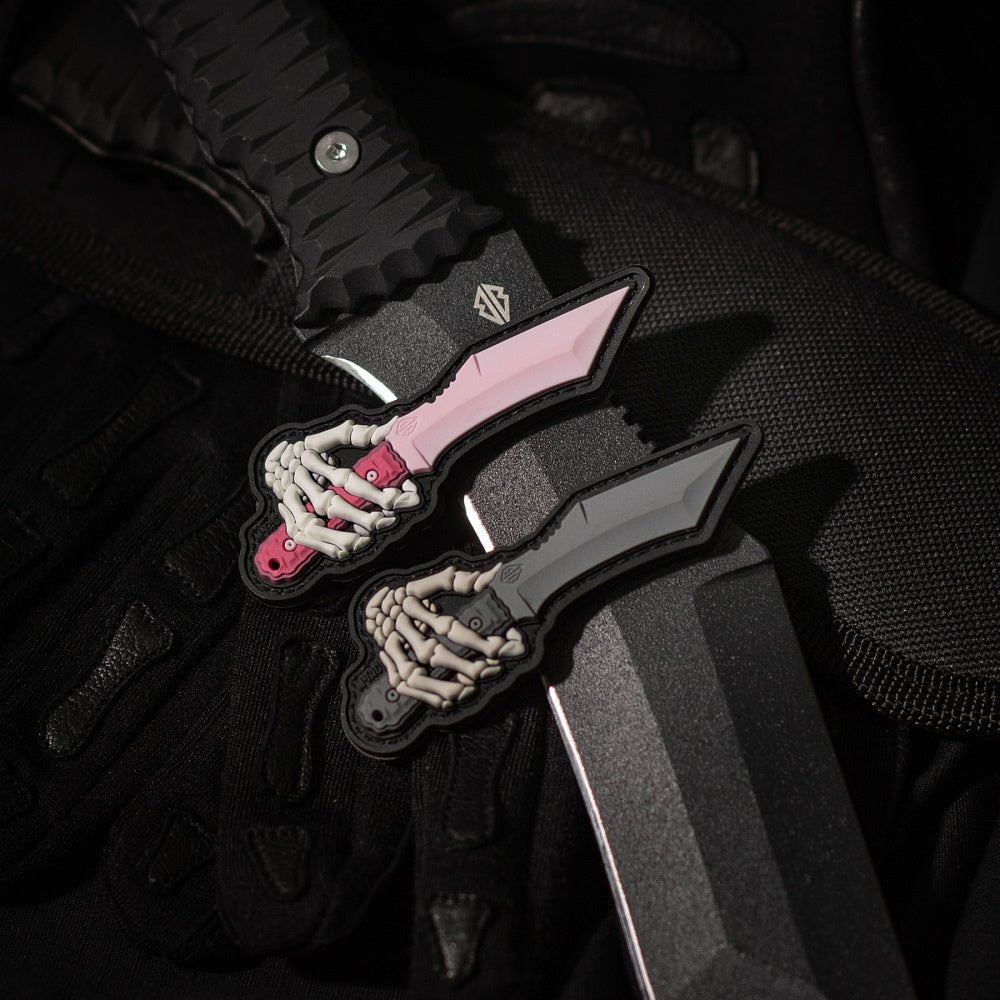 Patch M - TAC Skeleton Knife PVC | WARGEAR RO
