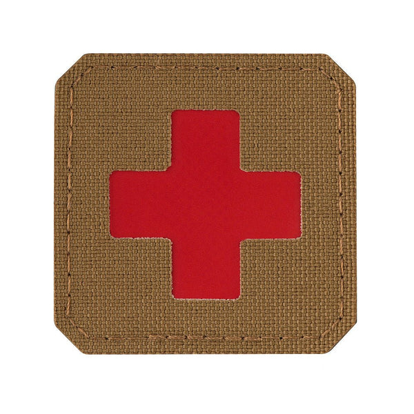 Patch Medic Cross Laser Cut M - TAC – Coyote + Rosu | Echipament tactic WARGEAR