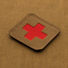 Patch Medic Cross Laser Cut M - TAC – Coyote + Rosu | Echipament tactic WARGEAR