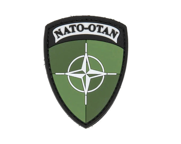 Patch NATO army green velcro 3D PVC | Echipament tactic WARGEAR