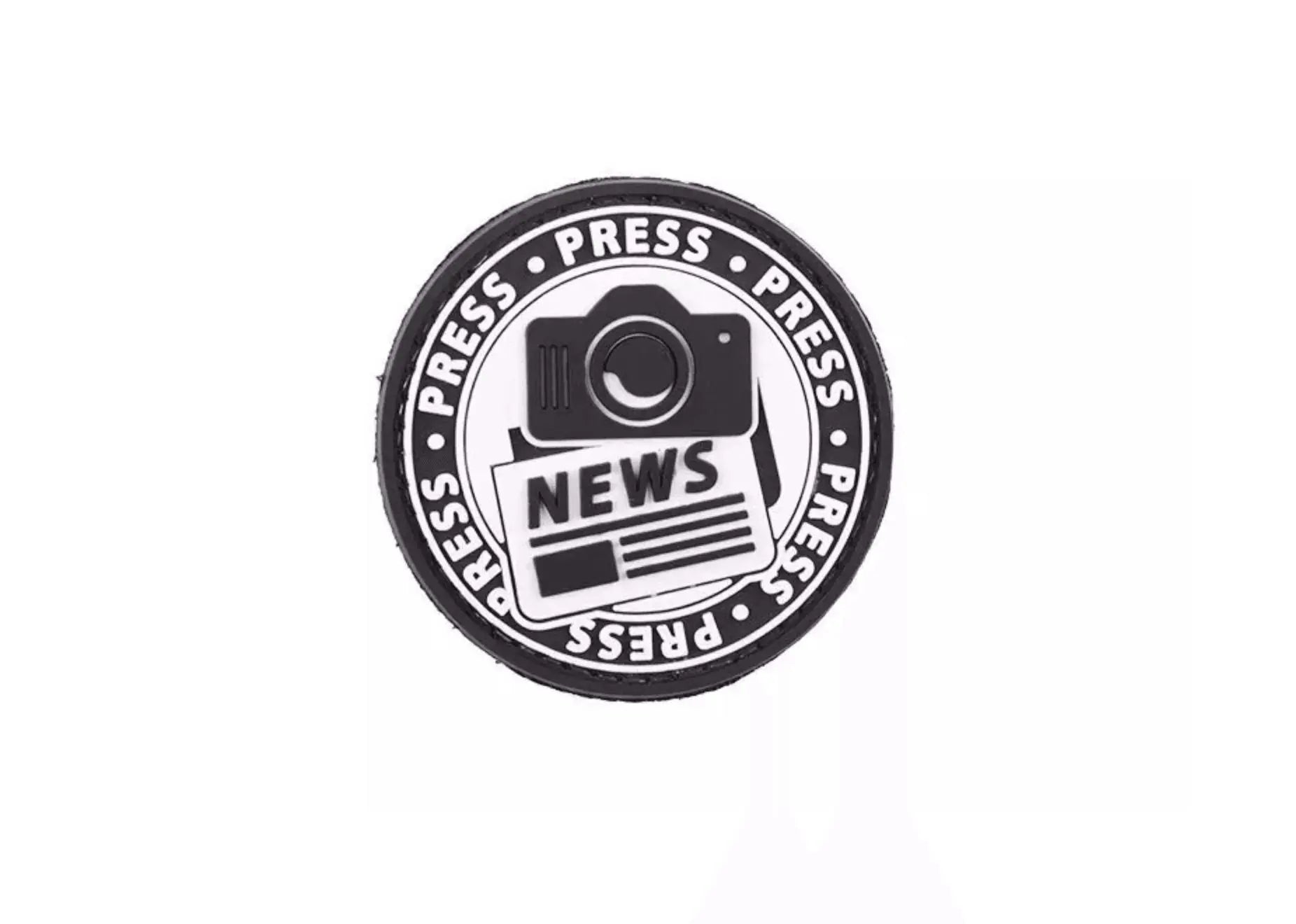 Patch NEWS PRESS CAMERA velcro 3d PVC | Echipament tactic WARGEAR