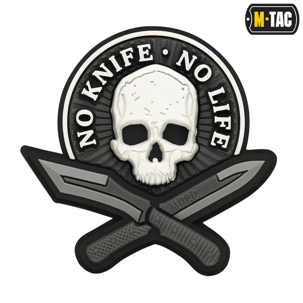 Patch No Knife No Life 3D PVC M - TAC | Echipament tactic WARGEAR