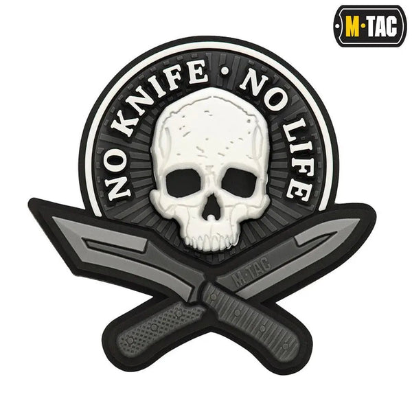 Patch No Knife No Life 3D PVC M - TAC | Echipament tactic WARGEAR