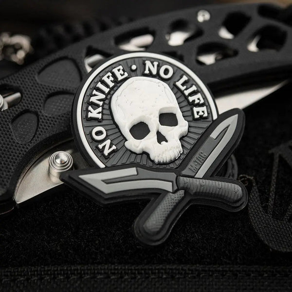 Patch No Knife No Life 3D PVC M - TAC | Echipament tactic WARGEAR