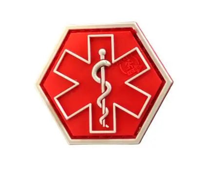 Patch PARAMEDIC velcro PVC | Echipament tactic WARGEAR