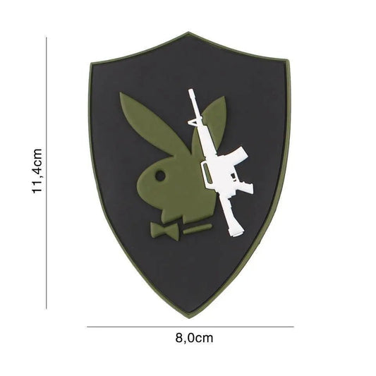 Patch Playboy Gun velcro 3D | Echipament tactic WARGEAR