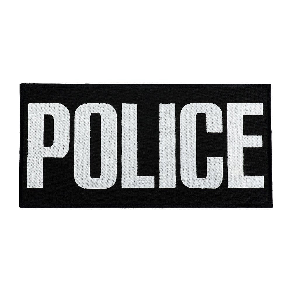Patch POLICE velcro XL 30x15 cm M - TAC | Echipament tactic WARGEAR
