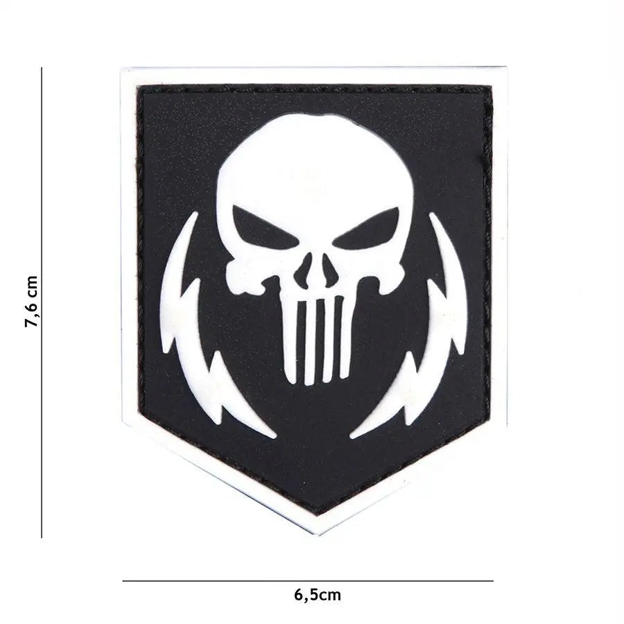 Patch Punisher Thunder Strokes velcro PVC | Echipament tactic WARGEAR