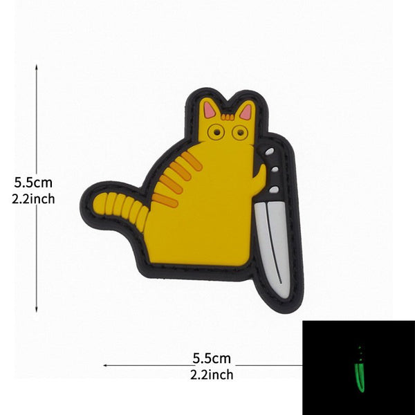Patch Purrminator – Glow Edition velcro PVC | WARGEAR RO