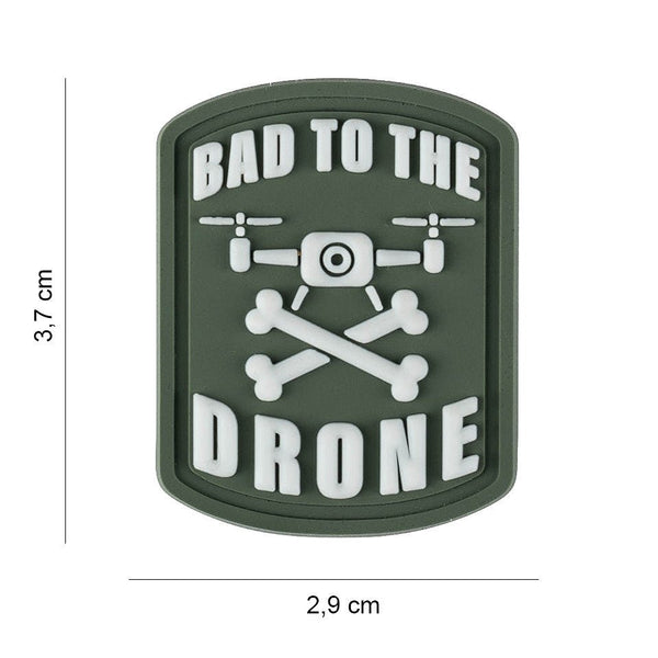 Patch PVC 3D 101 INC Bad to the Drone 3,7x2,9 cm – Verde Oliv | WARGEAR RO