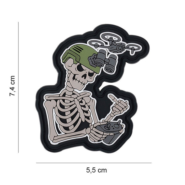 Patch PVC 3D 101 INC Drone Skull Operator 7,4x5,5 cm – Multicolor | WARGEAR RO