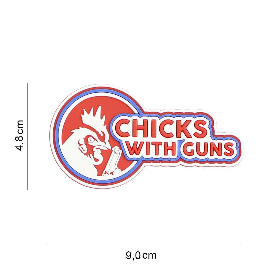 Patch PVC 3D Chicks With Guns | WARGEAR RO