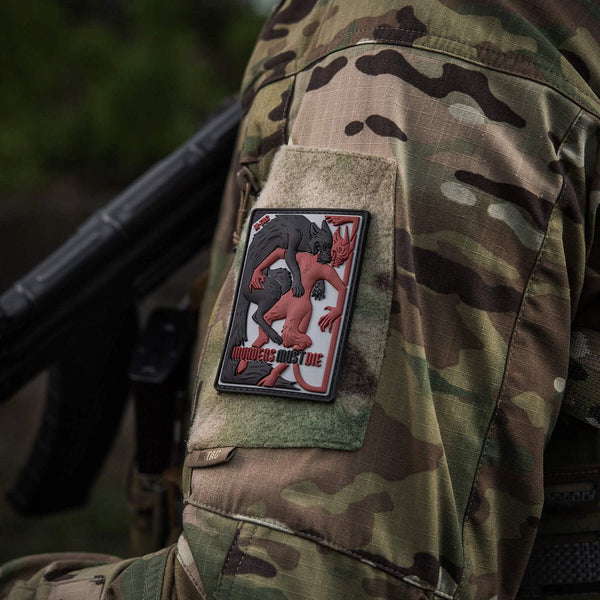 Patch PVC Lupul si Demonul M-TAC – Invaders Must Die | WARGEAR RO