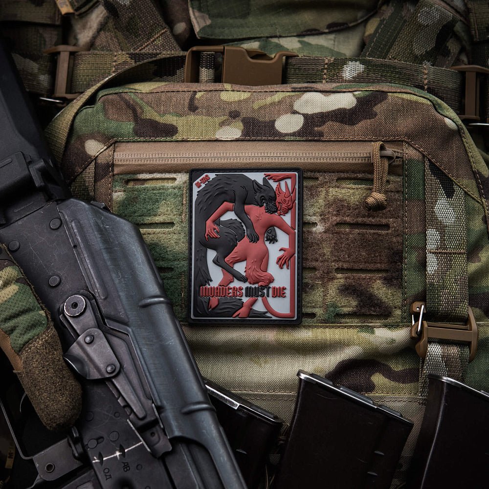 Patch PVC Lupul si Demonul M-TAC – Invaders Must Die | WARGEAR RO
