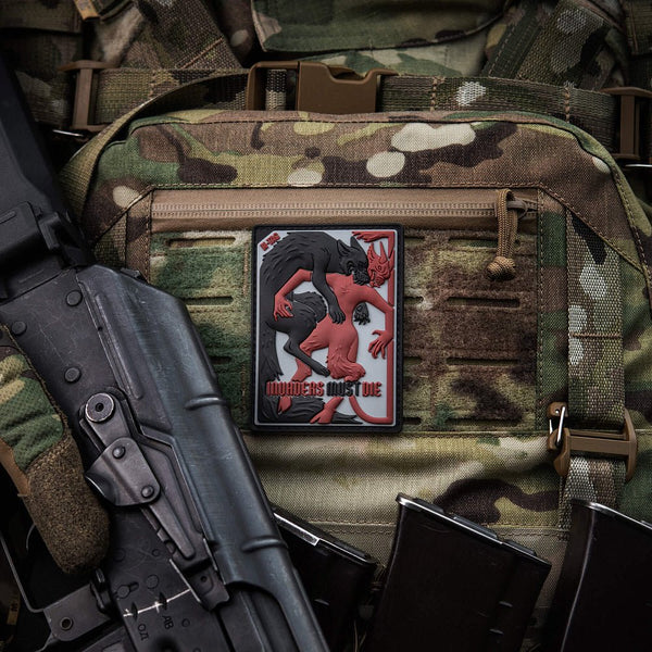Patch PVC Lupul si Demonul M-TAC – Invaders Must Die | WARGEAR RO