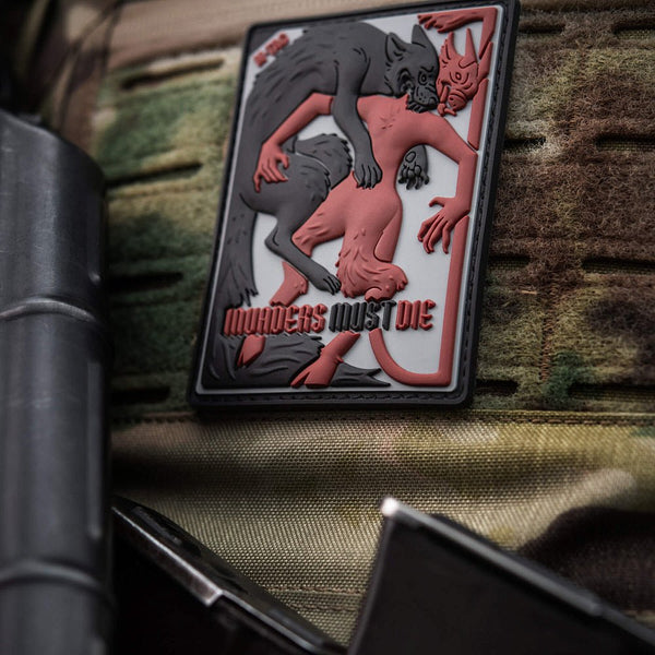 Patch PVC Lupul si Demonul M-TAC – Invaders Must Die | WARGEAR RO