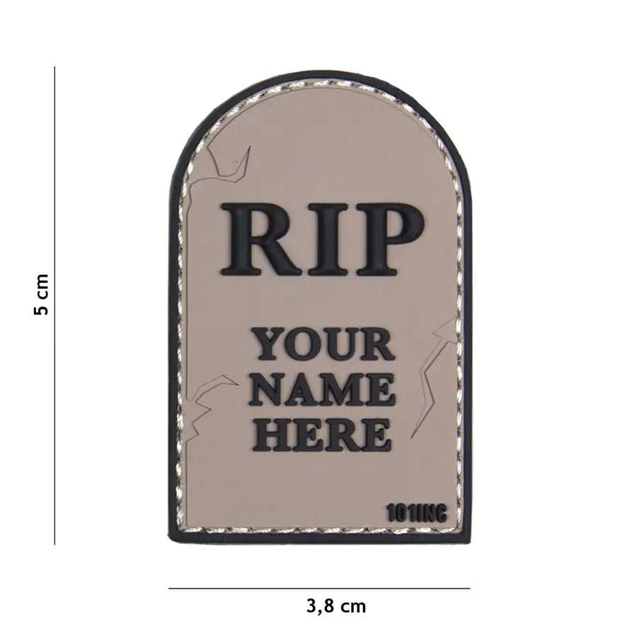Patch RIP velcro PVC 101INC | Echipament tactic WARGEAR