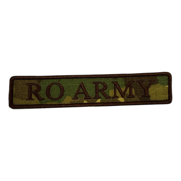 Patch RO ARMY Forte Terestre combat brodat – Velcro – 12,5 × 2,5 cm | WARGEAR RO