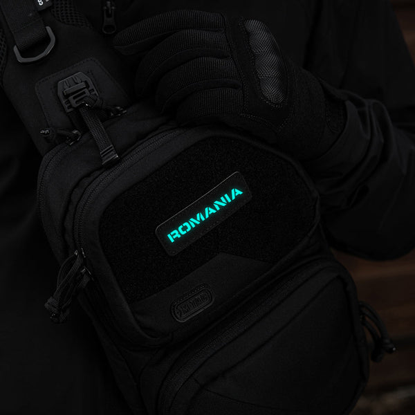 Patch ROMANIA fosforescent CORDURA® 500D laser - cut 25x80mm | Echipament tactic WARGEAR