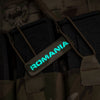 Patch ROMANIA fosforescent CORDURA® 500D laser - cut 25x80mm | WARGEAR RO