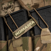 Patch ROMANIA fosforescent CORDURA® 500D laser - cut 25x80mm | WARGEAR RO