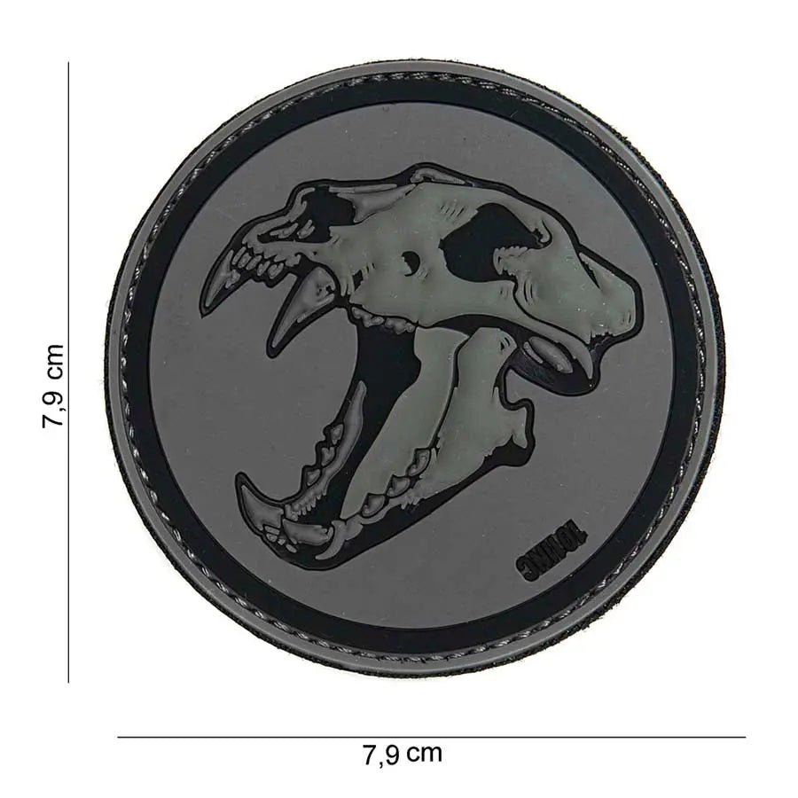 Patch Sabertooth Tiger velcro PVC 101INC | Echipament tactic WARGEAR