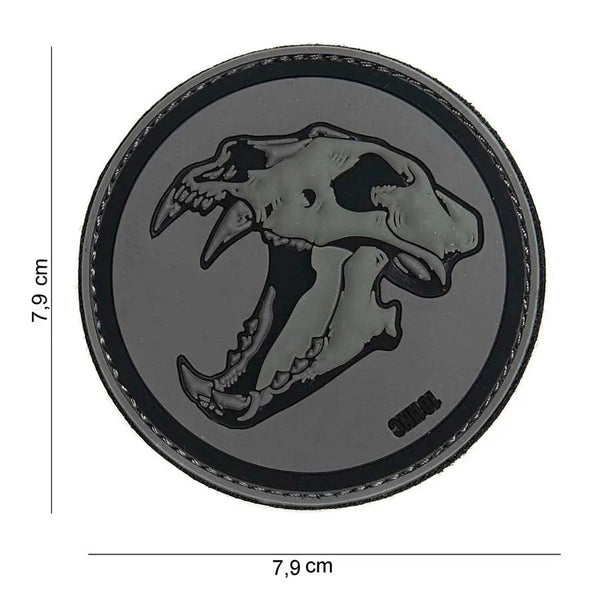 Patch Sabertooth Tiger velcro PVC 101INC | Echipament tactic WARGEAR