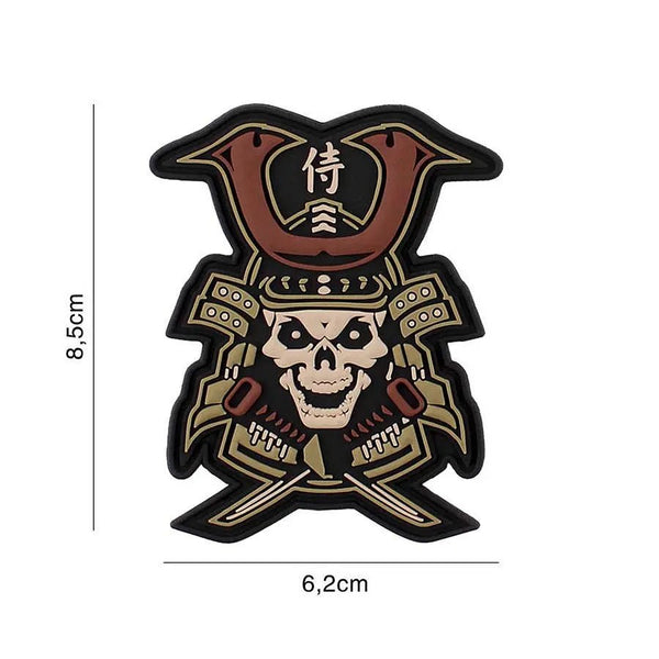 Patch SAMURAI SKULL 3D PVC | Echipament tactic WARGEAR