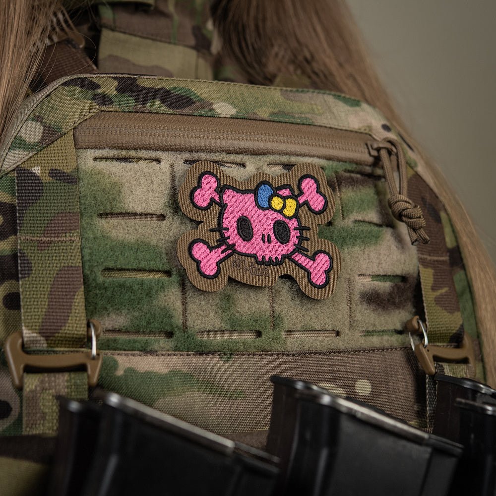Patch SKULL KITTY velcro M - TAC | Echipament tactic WARGEAR