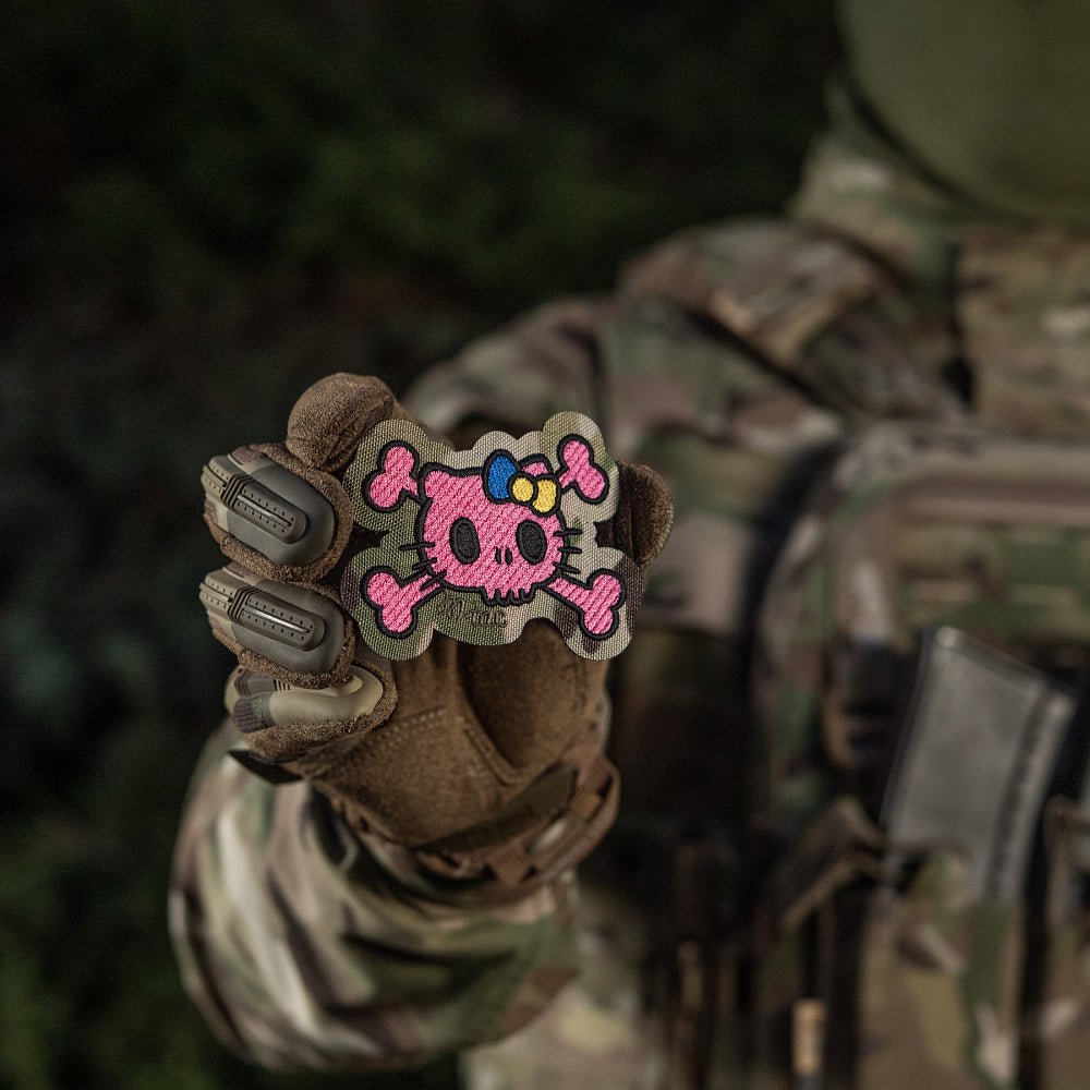 Patch SKULL KITTY velcro M - TAC | Echipament tactic WARGEAR