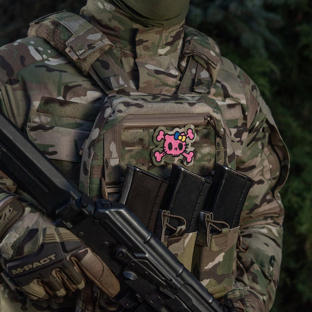 Patch SKULL KITTY velcro M - TAC | Echipament tactic WARGEAR